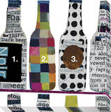 Beer Bottle Collage Stretched Canvas Print by  KOCO