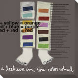 I Believe in the Color Wheel Stretched Canvas Print by  KOCO