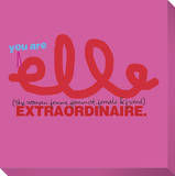 Elle Extraordinaire Stretched Canvas Print by  KOCO