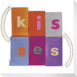 Kisses Stretched Canvas Print by  KOCO