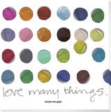 Love Many Things Dots on White Leinwand von  KOCO