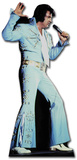 Elvis-Blue Jump Suit Silhouette découpée