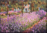 The Artist's Garden at Giverny, c.1900 Mounted Print by Claude Monet