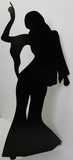 Disco Dancer Female - Silhouette PAPPFIGUREN IN LEBENSGRÖSSE