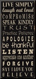 Live Simply Mounted Print