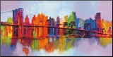 Abstract Manhattan Mounted Print by Brian Carter