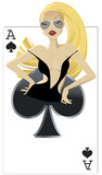Spades Babe Silhouette découpée