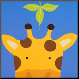 Peek-a-Boo VII, Giraffe Mounted Print by Yuko Lau