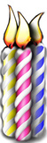 Birthday Candle Group Stand Up