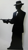 Gangster-Silhouette -Single Stand Up