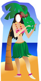 Hula Girl Stand-In Stand Up
