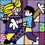 Love at First Sight Mounted Print by Romero Britto