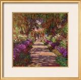 Path in Monet's Garden, Giverny Framed Giclee Print by Claude Monet