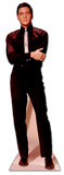 Elvis in Black Suit and White Tie Stand Up