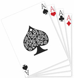 Hand of Playing Cards PAPPFIGUREN IN LEBENSGRÖSSE
