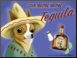 Chi Wow Wow Tequila Mounted Print by Brian Rubenacker