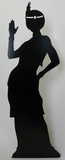 Flapper Girl-Silhouette Silhouette découpée