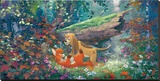 Fox And The Hound Limited Edition on Canvas by James Coleman