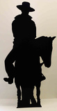 Cowboy on Horse- Silhouette Stand Up