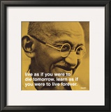 Gandhi: Live and Learn Posters