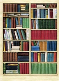 Bibliothèque (repeat pattern) - Duvar Resmi Bibliothèque (repeat pattern) - Duvar Resmi