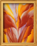 Red Canna Print by Georgia O'Keeffe