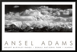 Mt. McKinley Range, Clouds, Denali National Park, Alaska, 1948 Prints by Ansel Adams