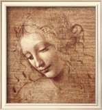 Female Head (La Scapigliata), c.1508 Art by Leonardo da Vinci 