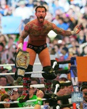 CM Punk WrestleMania XXVIII Action Photo