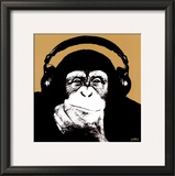 Headphone Monkey Prints by Steez 