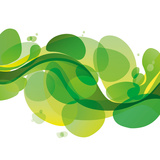 Green Fluid Posters