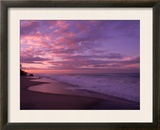 Sunset and the Ocean, CA Framed Photographic Print by Mitch Diamond