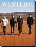 Westlife Retro Stretched Canvas Print