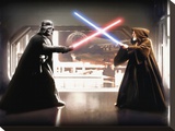 Star Wars-Vader vs Obi Wan Stretched Canvas Print
