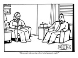 "Have you tried wearing a beret set at a jaunty angle?" - New Yorker Cartoon Premium Giclee Print by Bruce Eric Kaplan