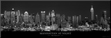 Manhattan à Noite, Cidade de Nova York Impressão montada por Richard Sisk