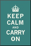 Keep Calm and Carry On Mounted Print