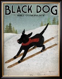 Black Dog Ski Art by Ryan Fowler