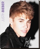 Justin Bieber-Pin Up Stretched Canvas Print