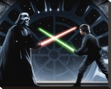 Star Wars-Vader vs Luke Leinwand