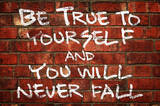 Be True To Yourself And You Will Never Fall Music Poster Masterprint
