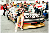 Rusty Wallace with Car and Crew Archival Photo Sports Poster Print Posters
