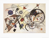 Durchgehender Strich Poster von Wassily Kandinsky