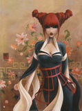 Veuve Noire Print by Misstigri 