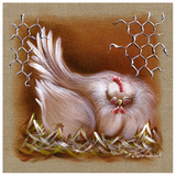 Poule Yeux Fermes Prints by Stephanie Holbert