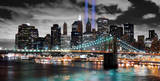 Manhattan Lights With Brooklyn Bridge Posters by Deng 