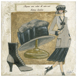 Chapeau Ruban Satin Noir Prints by Véronique Didier-Laurent