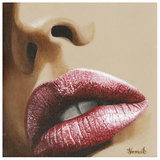 Bouche Rose Et Nez Kunst von Joëlle Vermeille