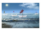 The Fleet Lámina giclée de primera calidad por Christine Simpson