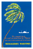 Messageries Maritimes c.1960’s Poster by C.M. Perrot